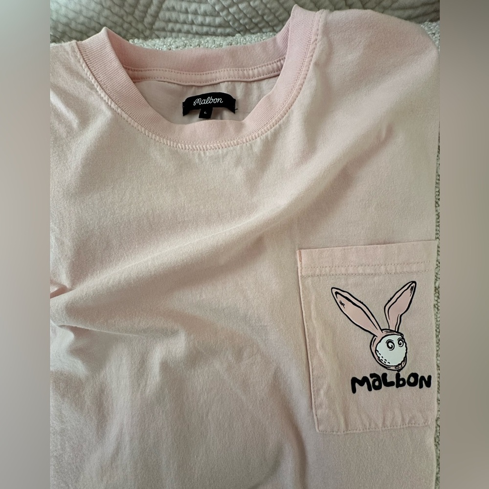 Malbon Pink Bunny Graphic Men's Tee